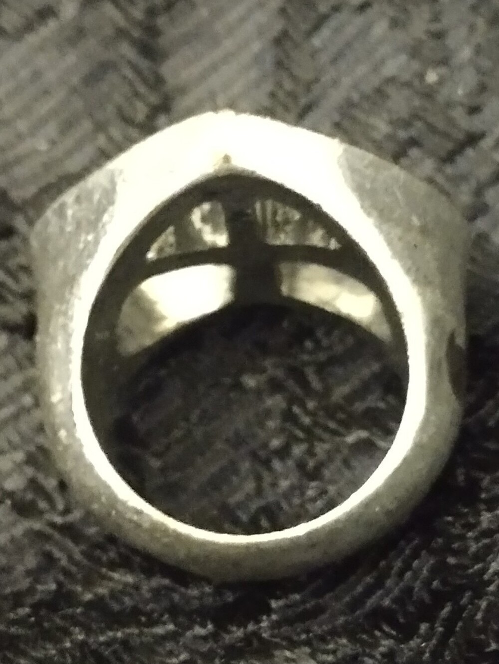 Rare Vintage Antique Style Heart Peace Sign Ring - Picture 9 of 14